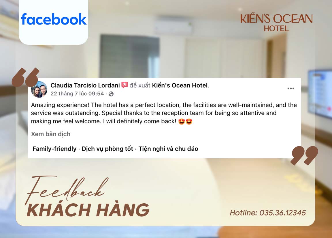 Feedback khách hàng Kiến's Ocean Hotel