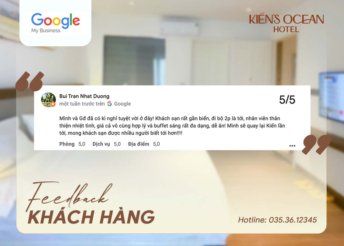 Đánh giá khách hàng Kiến's Ocean Hotel