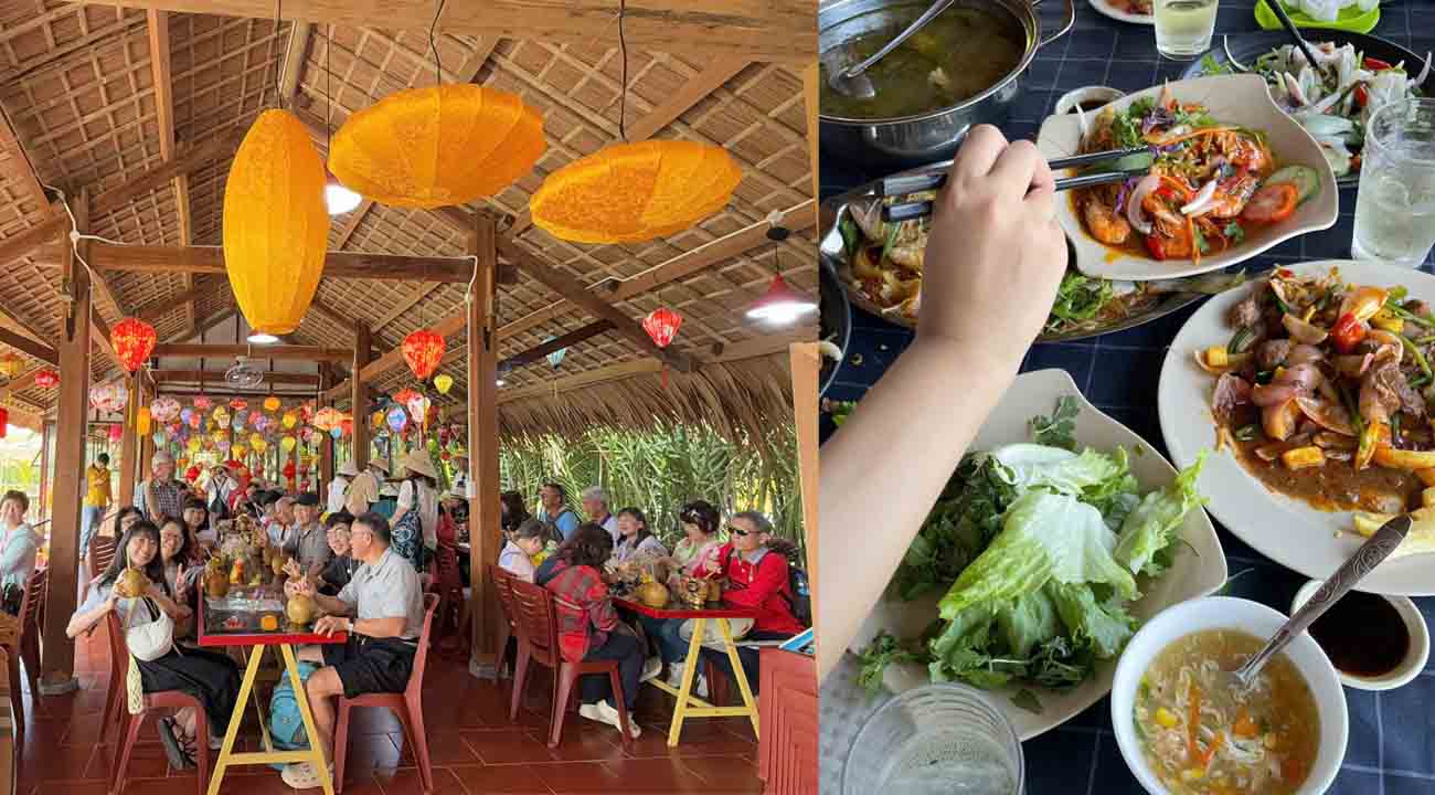 Ăn trưa tại rừng dừa