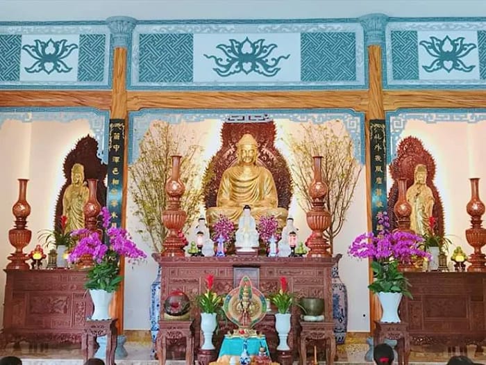 Chùa Bát Nhã Đà Nẵng thờ các vị phật trong đạo giáo