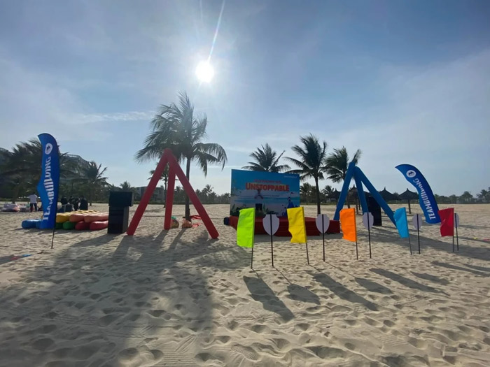 Tổ chức teambuilding tại bãi biển Non Nước