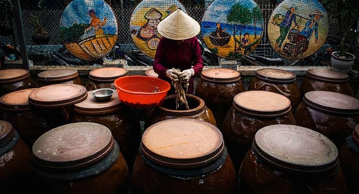 nước mắm nam ô hương làng cổ